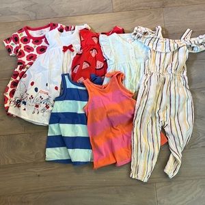 18 month bundle, tunics, romper, dress